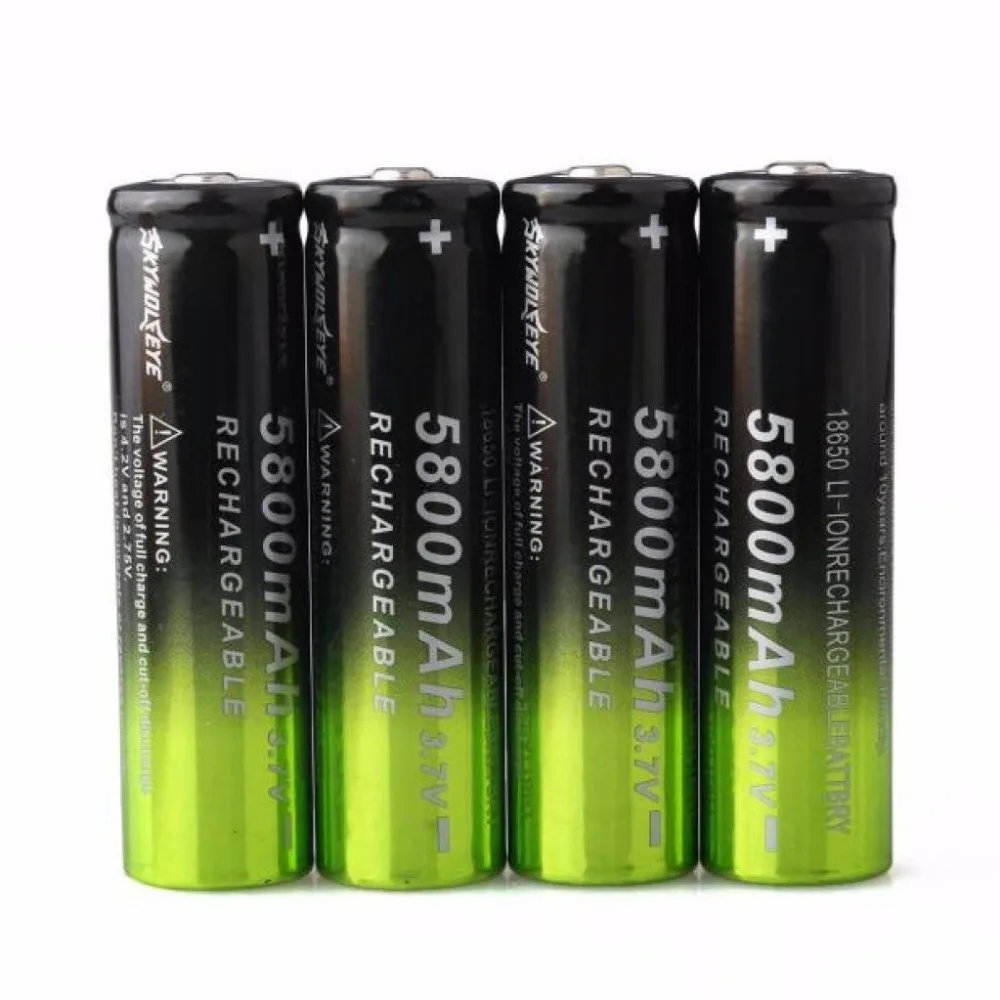 2-20 шт 18650 аккумулятор перезаряжаемый аккумулятор 3,7 V 18650 5800 mAh емкость литий-ионная аккумуляторная батарея для аккумулятора фонарика