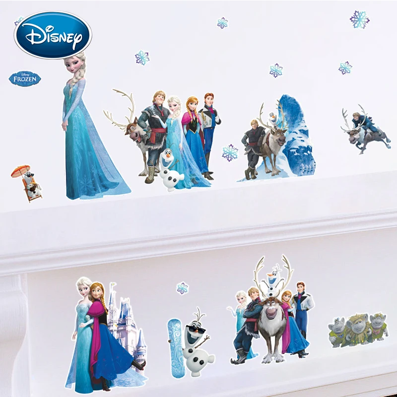 Disney наклейка замороженная Снежная королева Аиша мультфильм детская комната