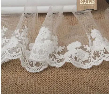 

Quality 9cm unilateral Xiaozhi daisy lace embroidery DIY craft materials