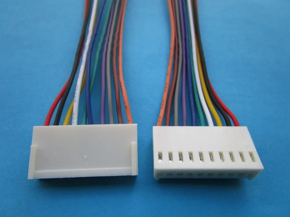60 шт. 2510 шаг 2 54 мм 10-контактный гнездовой разъем с кабелем 26AWG 300 | Обустройство