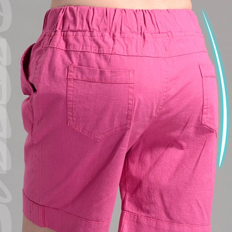 Женские шорты бермуды средней длины летние ярких цветов новые модные свободные