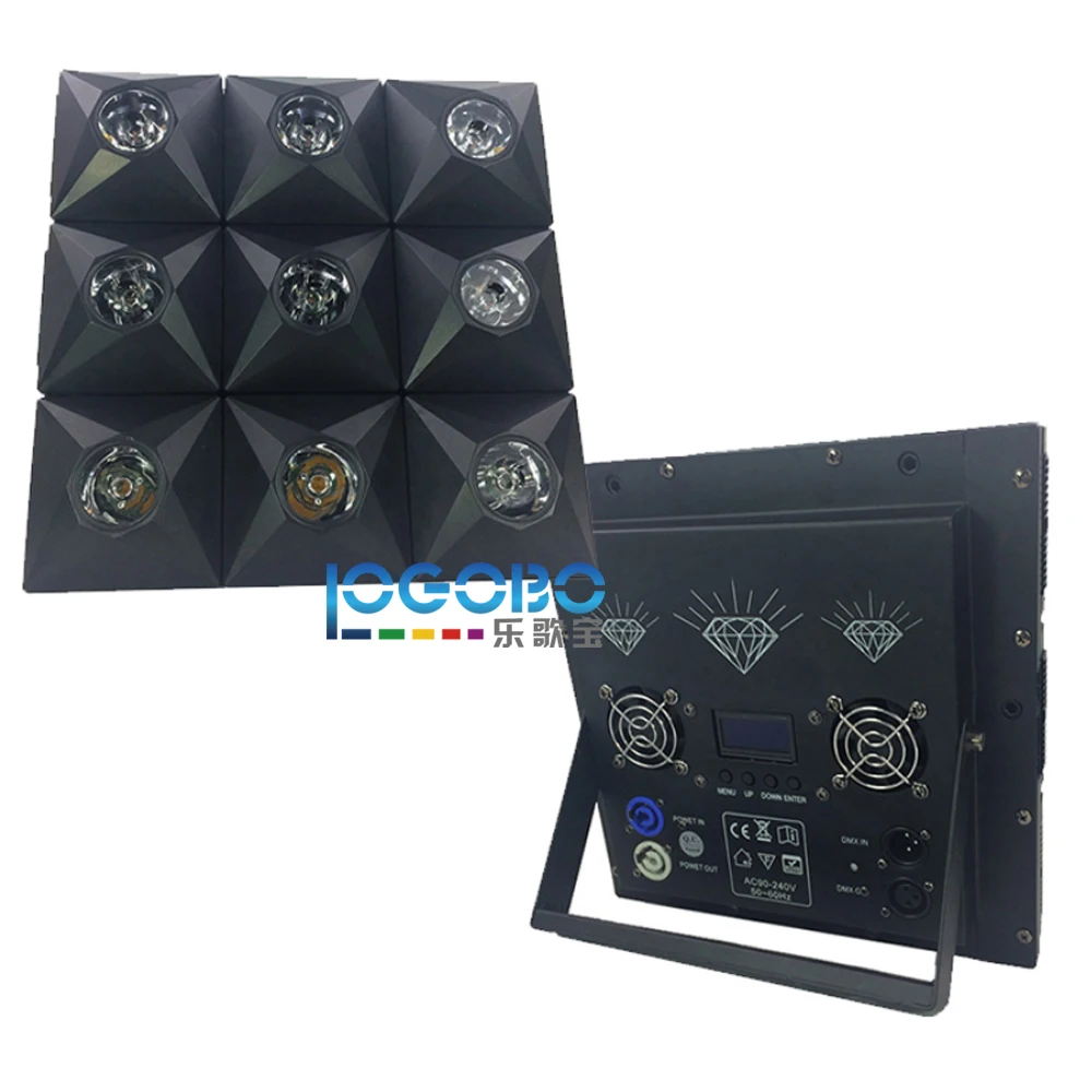 Светодиодный светильник в виде алмазной матрицы 9x10 Вт 3x3|chase light|led lightlight led light |