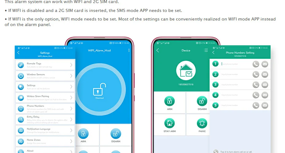 Homsecur беспроводный ЖК-дисплей 2G wifi охранная система охранной сигнализации с IOS/Android APP(EN/DE/ES/RU/FR/PL/PT/IT меню регулируемый