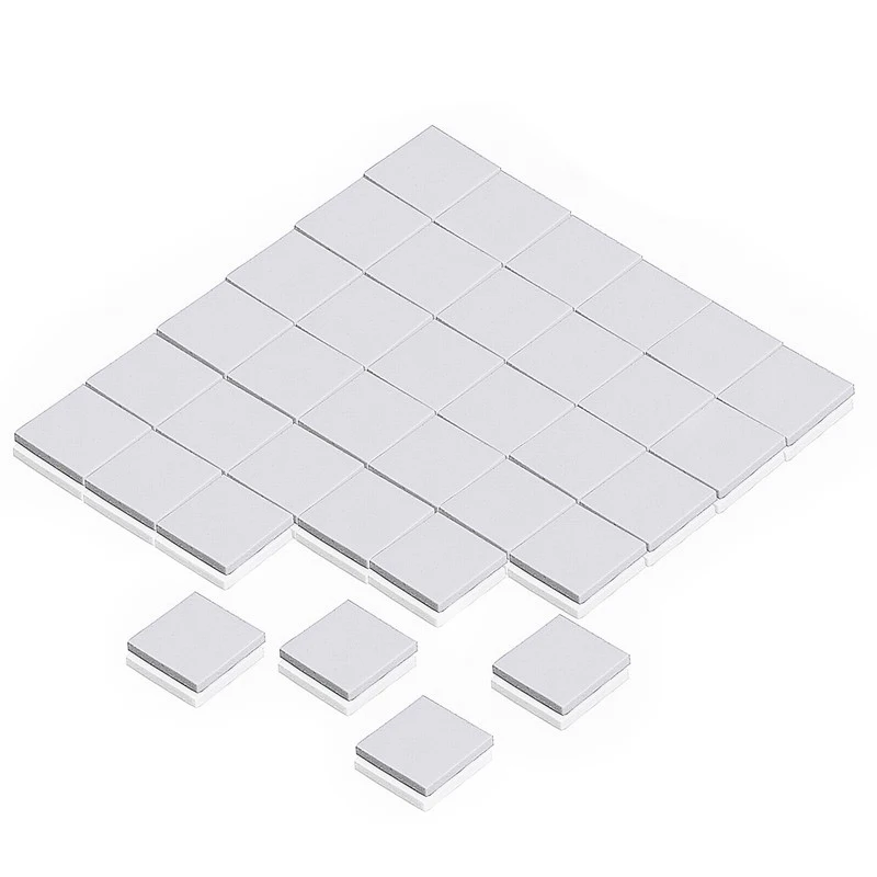100 шт. в партии 15X15x2MM 2 мм Тонкий Белый SMD DIP IC чип проводимости теплоотвода
