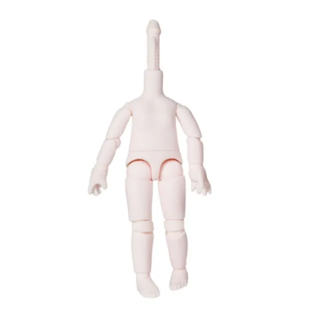 white skin 1/12 BJD кукла шарнирное тело около 11 см тело белая кожа натуральная кожа ob11 кукла - Цвет: white skin