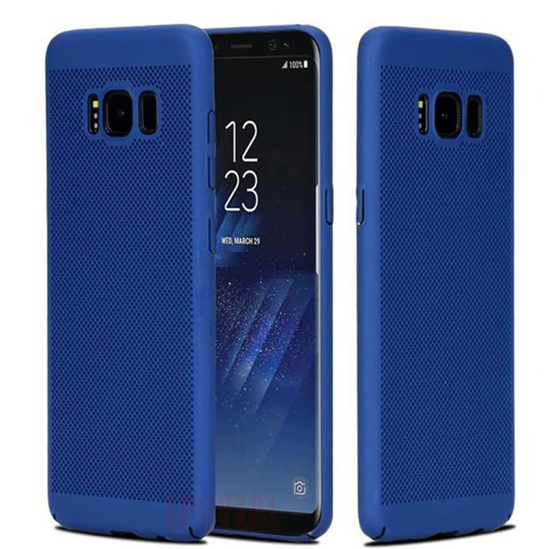 Fashion Hollow Heat Dissipation Hard PC Phone Case For Samsung Galaxy S9 S8 S10 Plus S7 Edge Ultra Slim Cover A7 A5 |