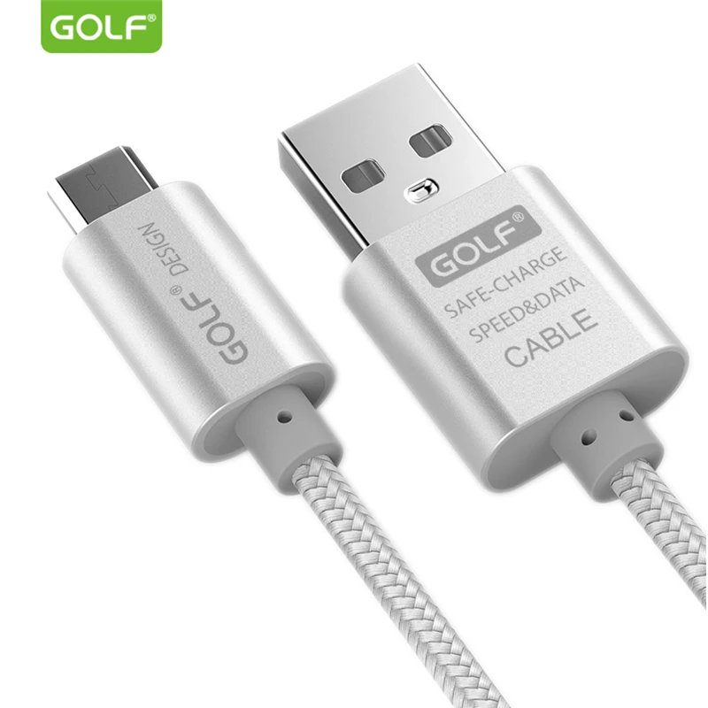 GOLF Micro USB кабель для зарядки и передачи данных для samsung S6 S7 LG G3 G4 Redmi 5A Note4 3 м металлический плетеный провод для быстрой зарядки телефона Android 3 м