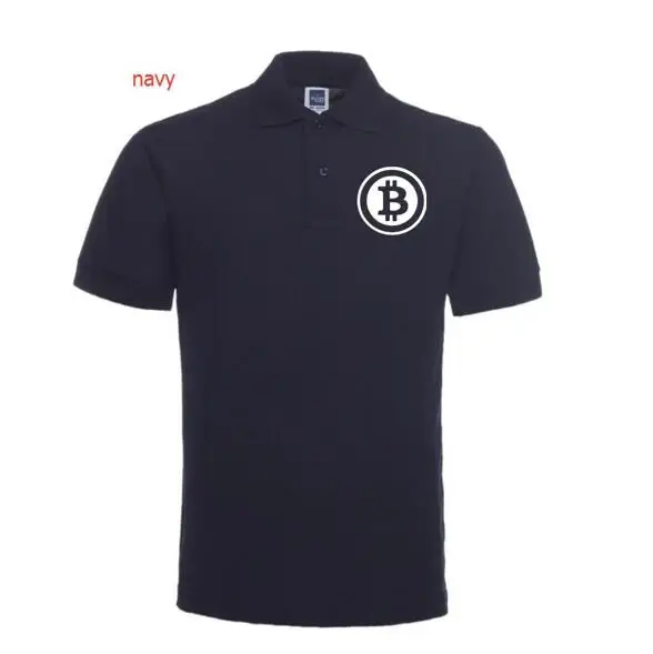 Bitcoin 2019 Solide мужские Chemises Casua Polossshirt Coton респиратор|men polo|polo chemisepolo polo |