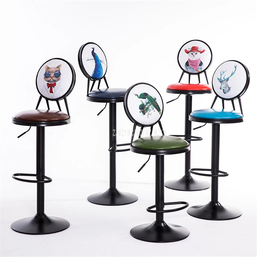 Античная Европейский Стиль 60 80 см регулируемая по высоте вращающийся барный стул