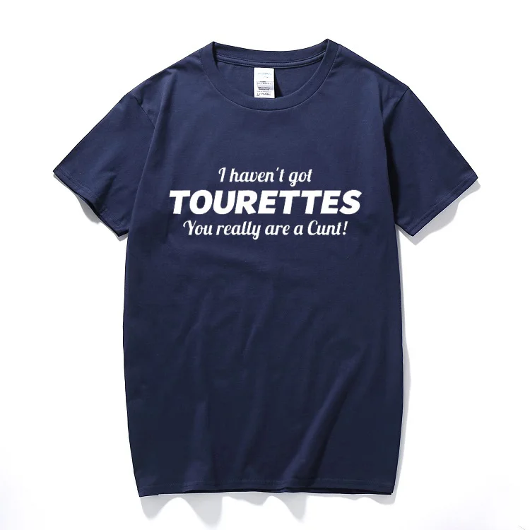 Tourettes забавная футболка с надписями C* T offension для взрослых Humour tee top Cool Joke подарок Топы Повседневная хлопковая футболка с короткими рукавами Homme