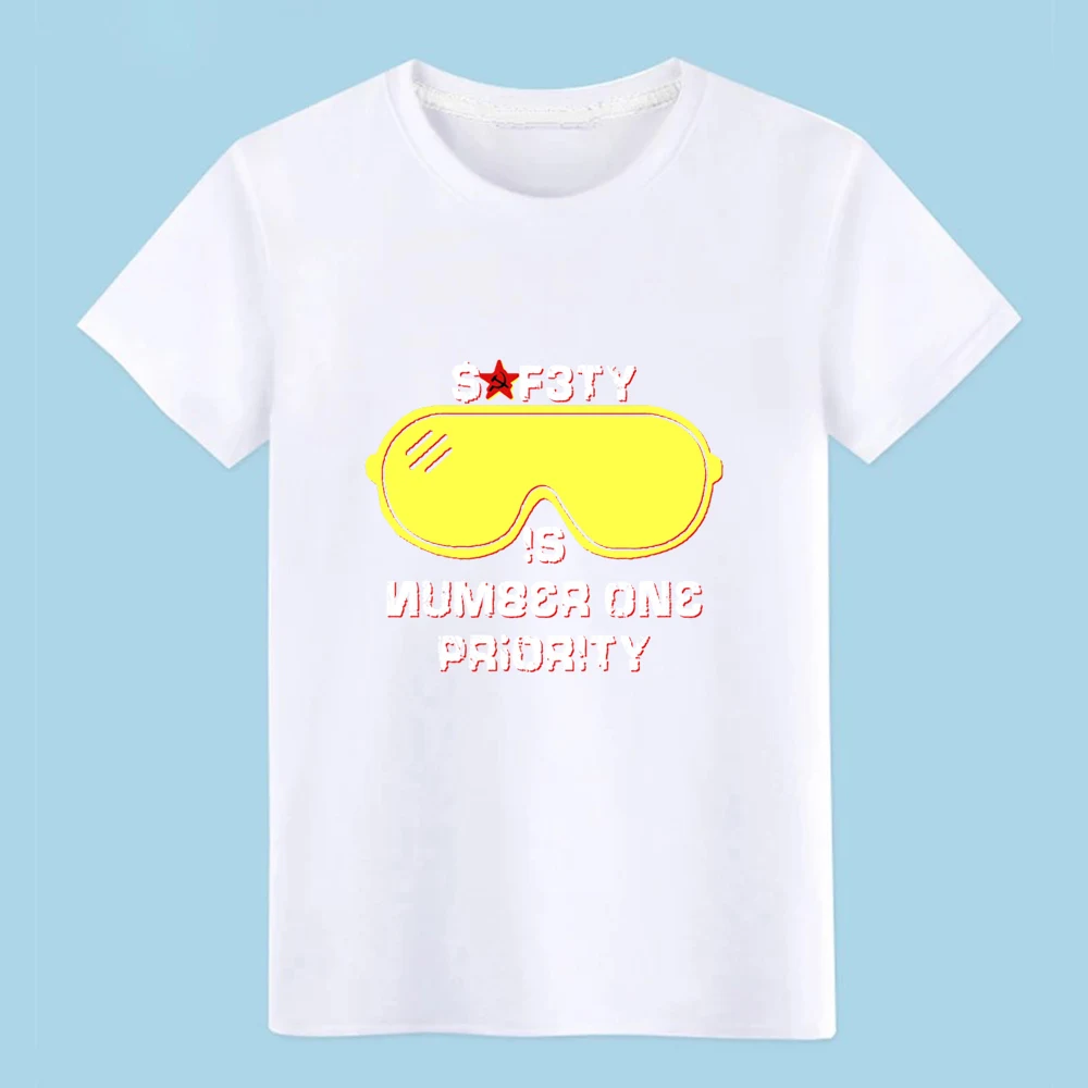 Футболка с надписью safety is numbe r one priority хлопковая принтом crazy русский хакер и