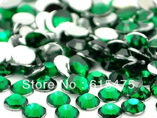 

4mm Emerald Color,SS16 crystal Resin rhinestones flatback,Free Shipping 50,000pcs/bag