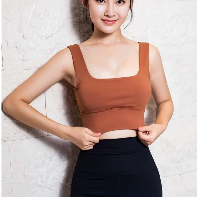 Женский топ для йоги дышащий открытый U-образный сексуальный спортивный