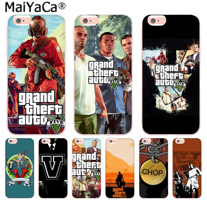 MaiYaCa Gta Grand Theft Auto V милый чехол для телефона iphone SE 2020 11 pro 8 7 66S Plus X 10 5S XR XS MAX|Бамперы| |