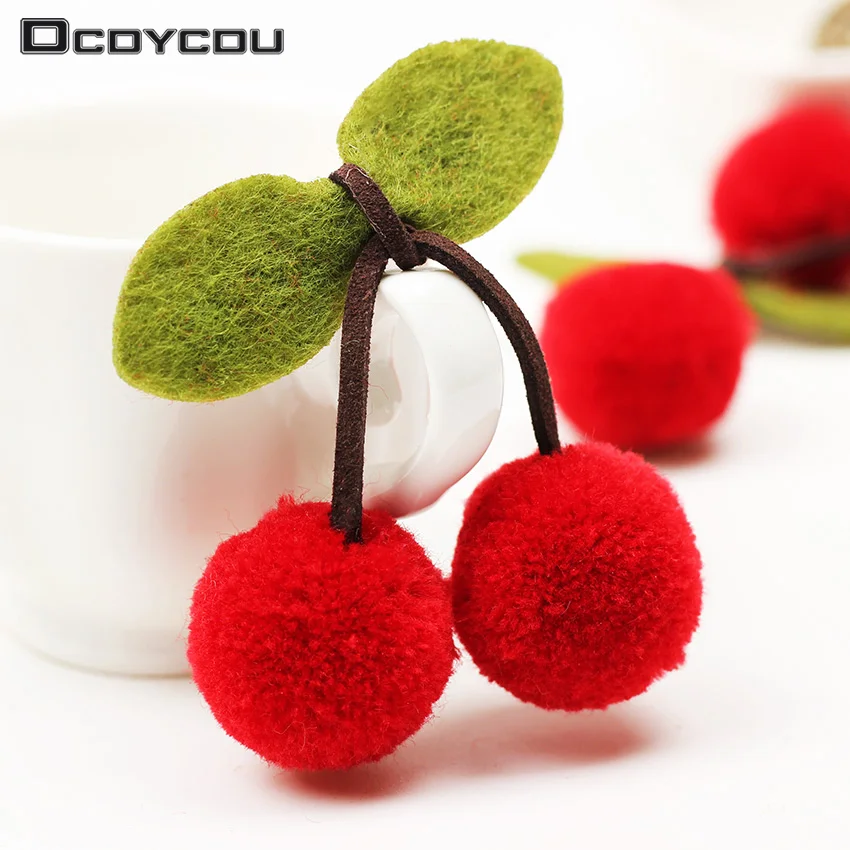 1 шт. милые заколки для волос с бантом в виде вишни девочек украшения новые