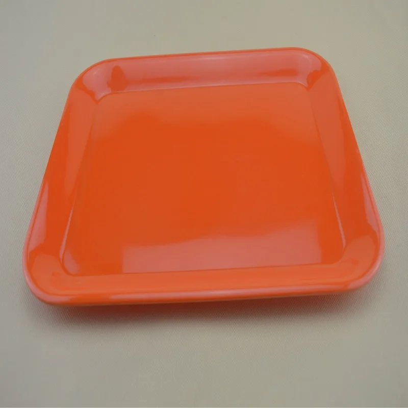 1 шт. Пластиковый Прямоугольный поддон чистого цвета с милым принтом кухонный