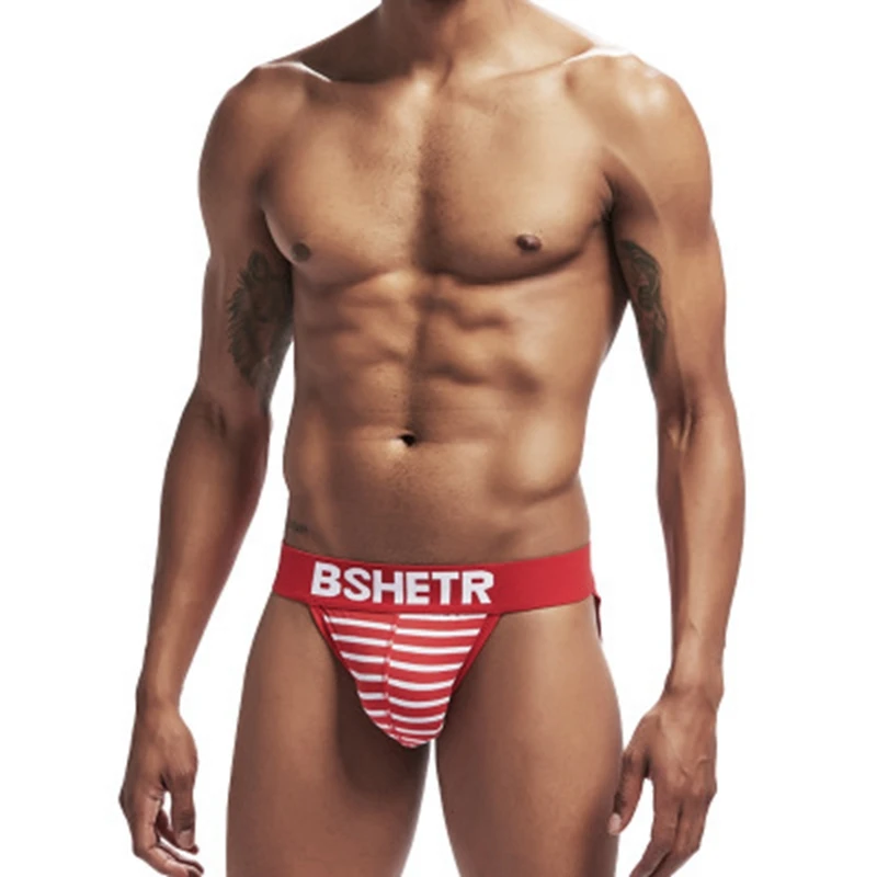 BSHETR Brand Underwear Men Briefs Breathable Mesh U Pouch Sexy Underpants Cueca Cotton Pant Trunks Boxer Shorts Gay Male Panties | Спорт и