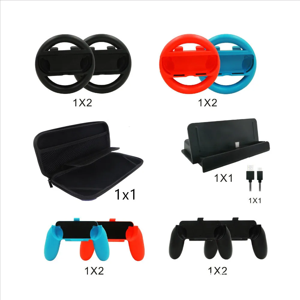 11 в 1 Набор аксессуаров игровой набор рулевые колеса ручка + подставка для