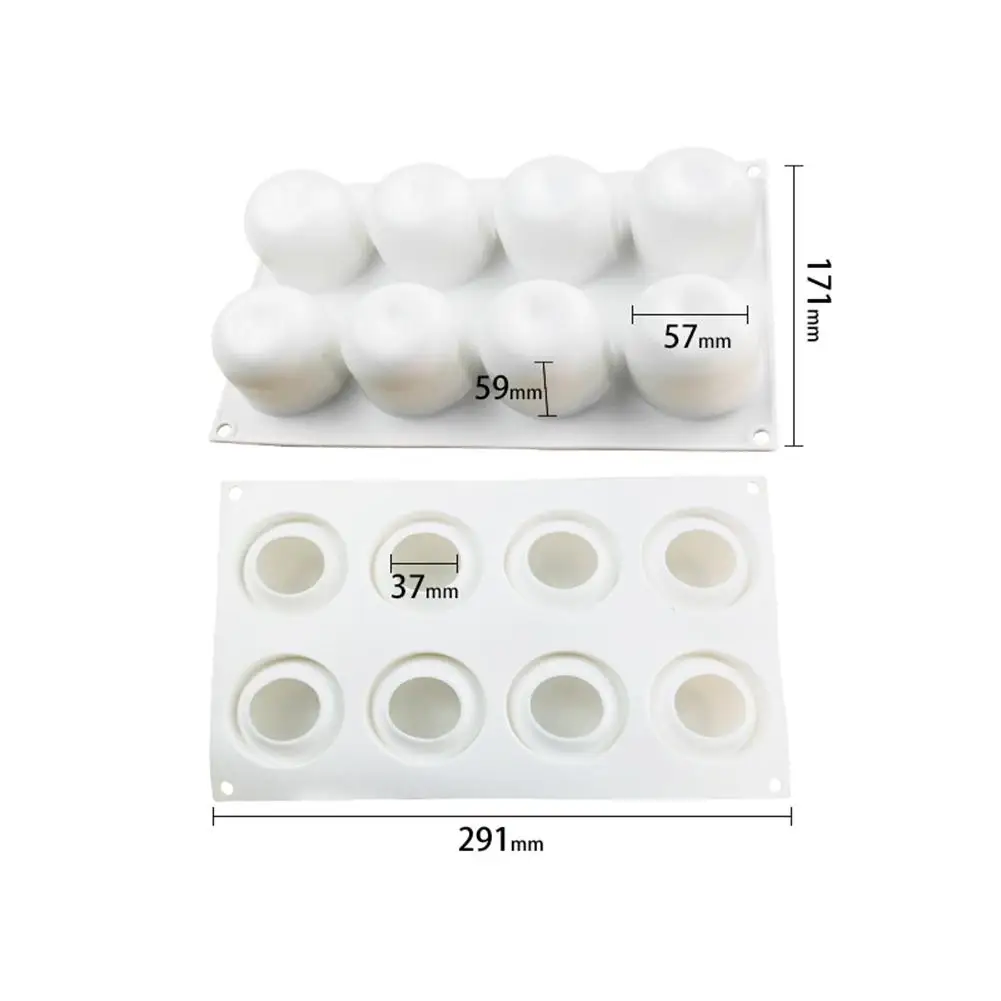 Силиконовая форма для торта с 8 отверстиями выпечки помадки фруктовые кастрюля