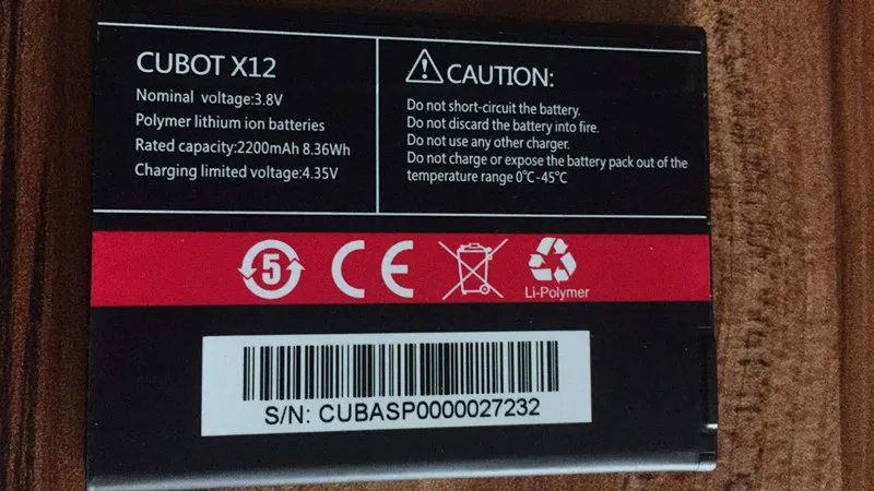 

Cubot X12 смартфон с четырёхъядерным процессором MTK6735, Android 2200, 5,1 мАч