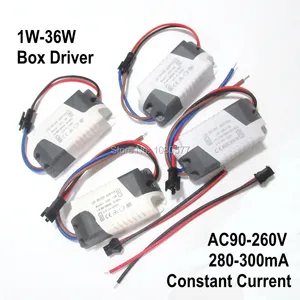 Блок питания для светодиодов, 2 шт.лот, изоляция постоянного тока, 300 мА, 280 мА, 1 Вт, 3 Вт, 5 Вт, 7 Вт, 9 Вт, 10 Вт, 20 Вт, 30 Вт, 36 Вт, трансформатор освещения