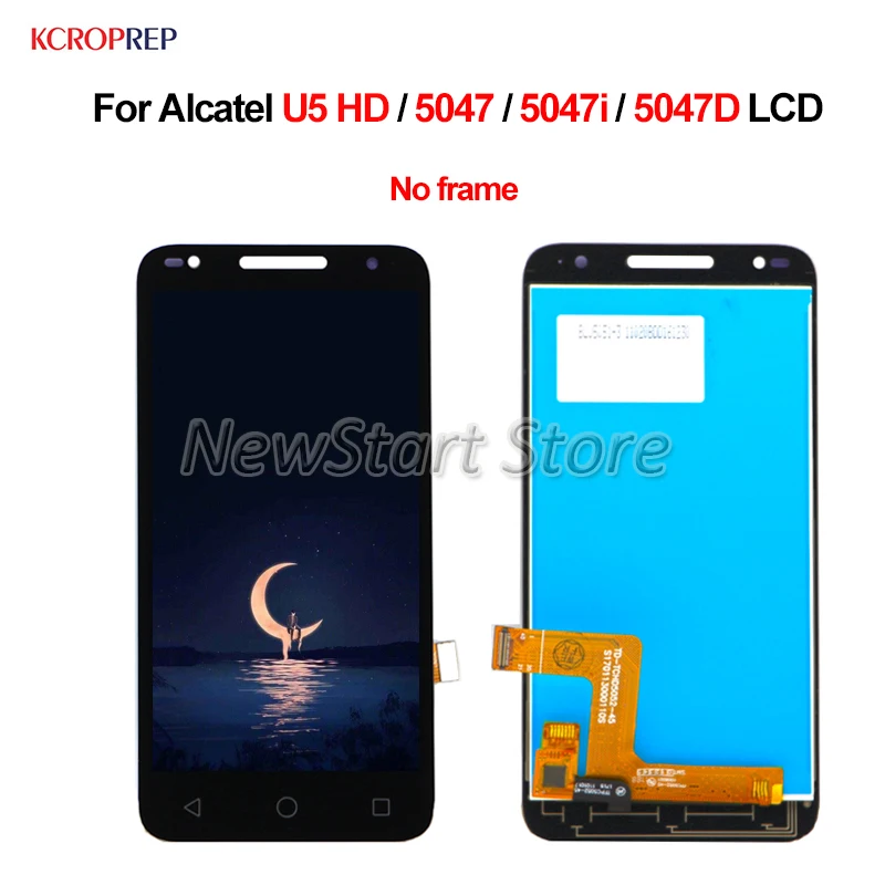 Для Alcatel U5 HD ЖК дисплей кодирующий преобразователь сенсорного экрана в сборе 5 0