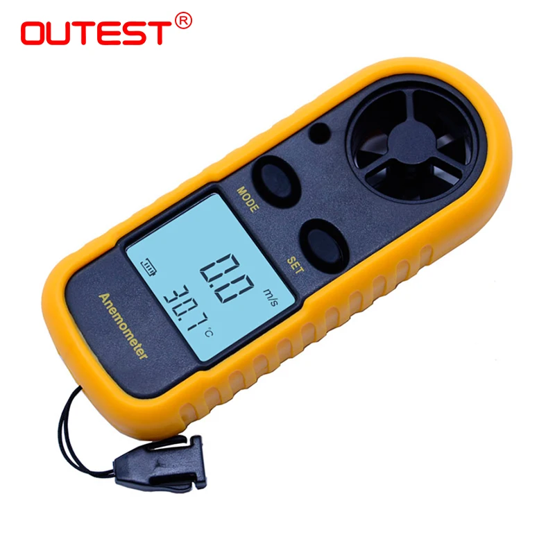 Новый цифровой ЖК датчик CFM/CMM термометр + инфракрасный для измерения скорости