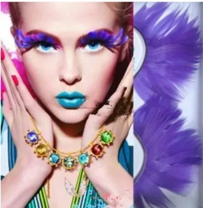 (Минимальный заказ 5 долларов) натуральные фиолетовые Перья Индивидуальные