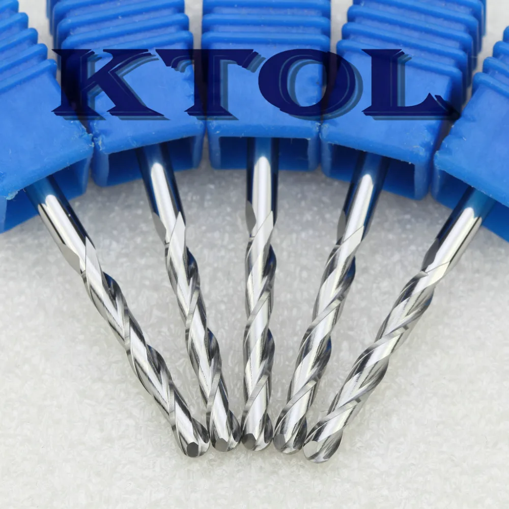 Двойной большой флейта концевой фрезы Фрезы Инструменты для гравировки с ЧПУ 10