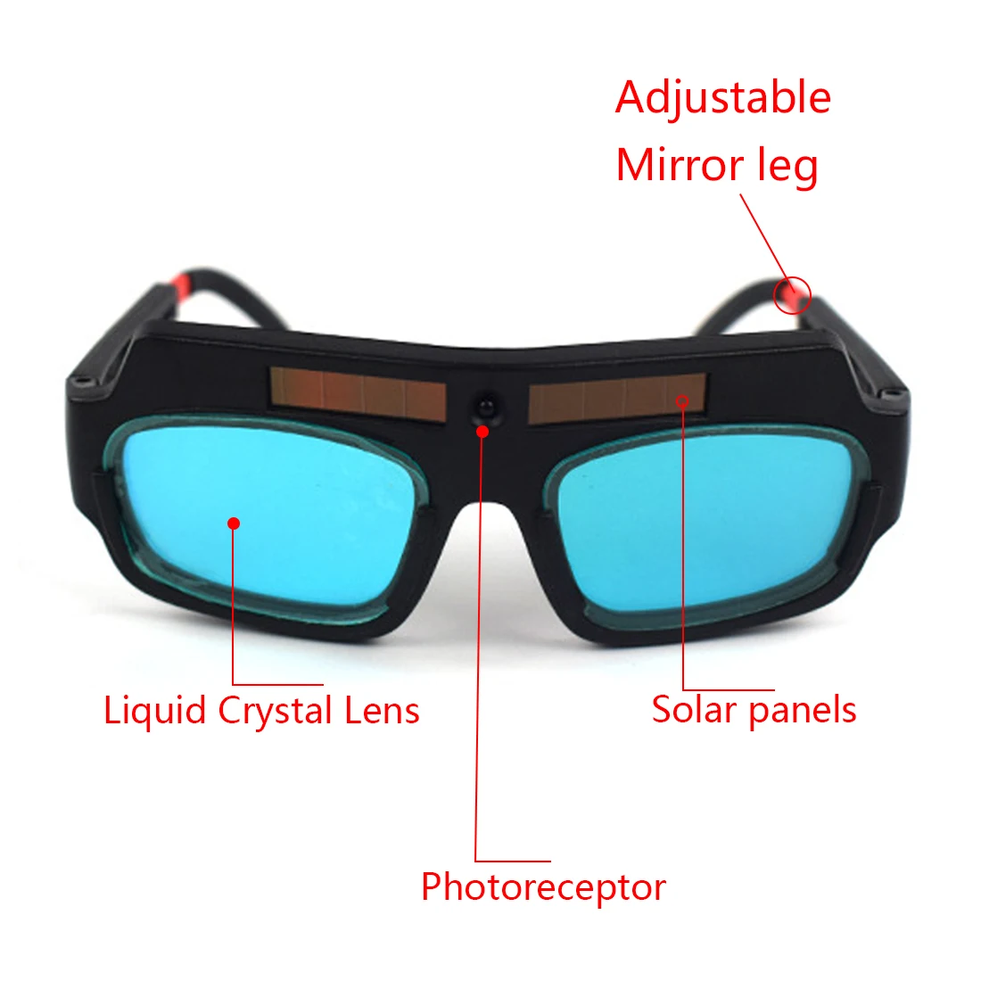 

Solar Powered Auto Darkening Eyes Mask Welding Helmet Welding Mask Protection Goggles for Welder Eyes Glasses