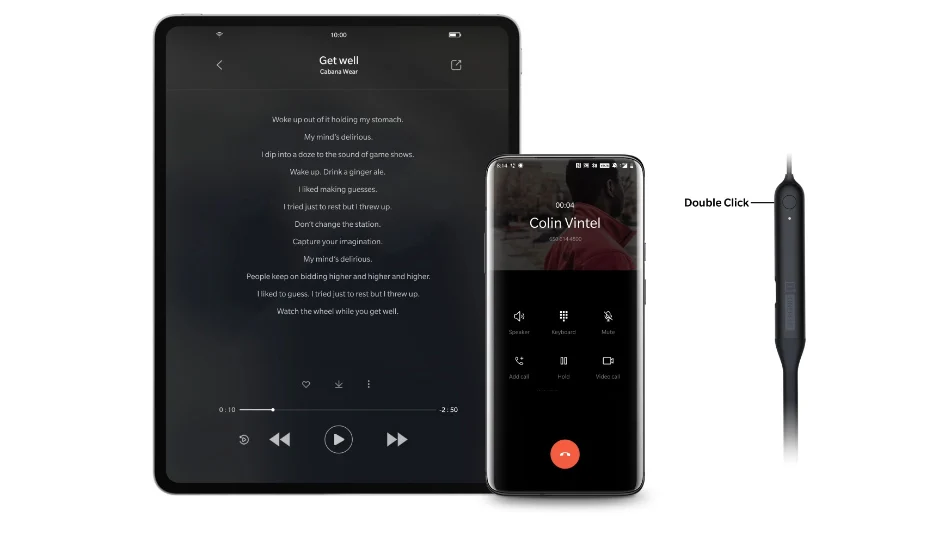 OnePlus официальный оригинальные пули беспроводной 2 в ухо наушник черный зеленый