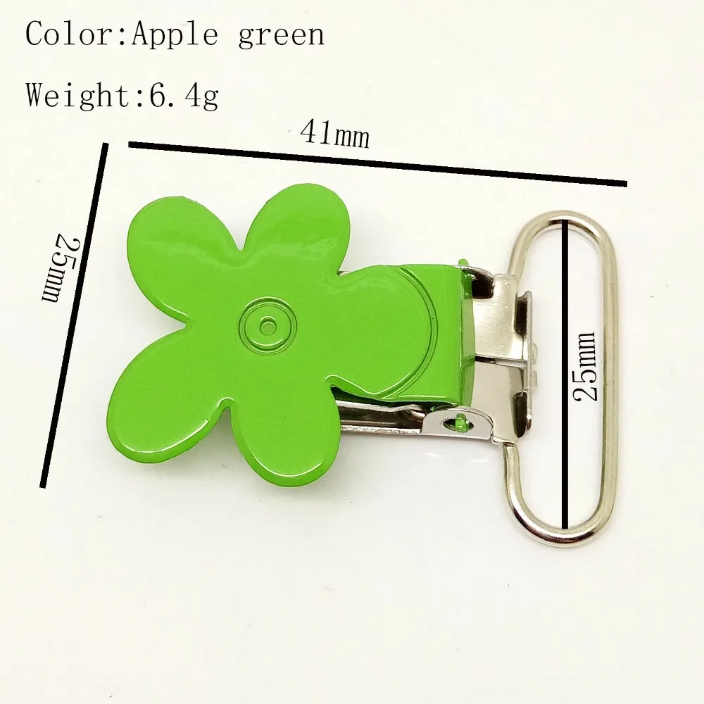 

20 шт. в партии, блестящие зажимы для пустышек с эмалью, 25 мм