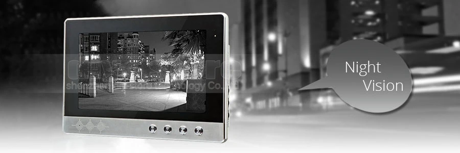 DIYSECUR 1" видео-домофон в квартиру дверной звонок видео-телефон двери Системы ИК Камера встроенный считыватель радиочастотных меток для 2 семей