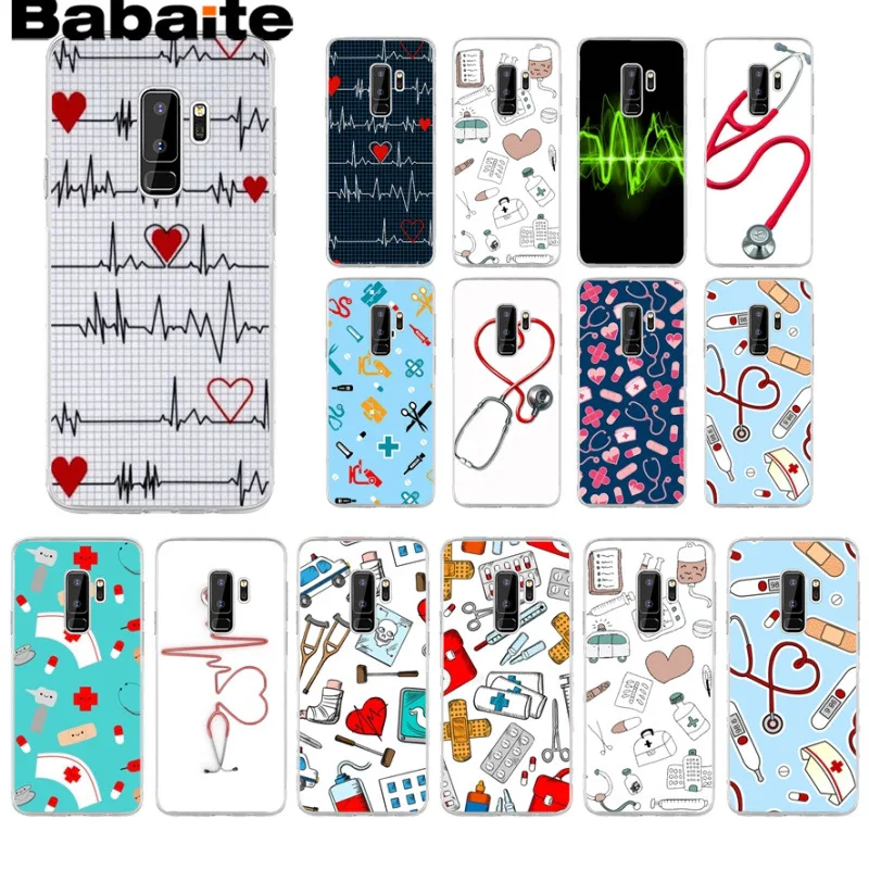 Babaite медицинский чехол для телефона с сердцем Samsung Galaxy s9 s8 plus note 8 note9 s7 s6edge