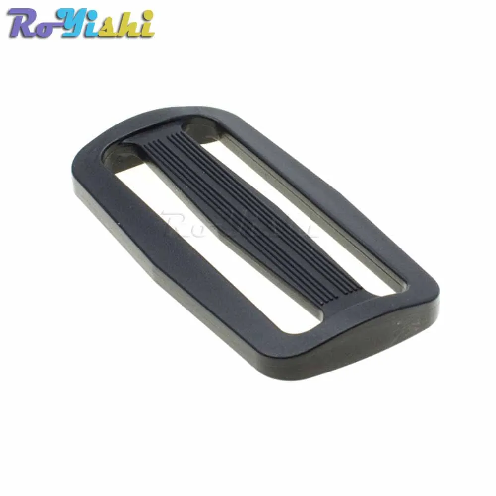10pcs/pack 60mm Webbing Plastic Curve Slider Tri-Glide Adjust Tri-ring Buckles Backpack Straps Black | Дом и сад
