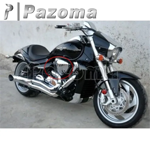 PAZOMA Хром Пара мотоциклетный фильтр для очистки воздуха крышка Suzuki 8 M 109 m 109r VZR1800 |
