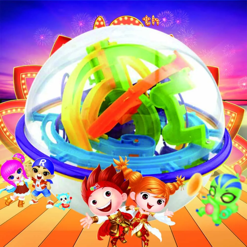 Магический 3D шар головоломка 100 уровней развивающая орбита|puzzle game|maze ballintellect ball |