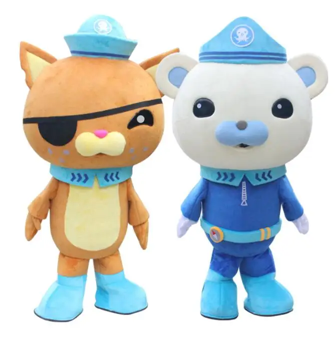 The Octonauts Mascot Costume Adult Barnacles and Kwazii  Cartoon Character Outfit Suit Halloween Fancy Dress