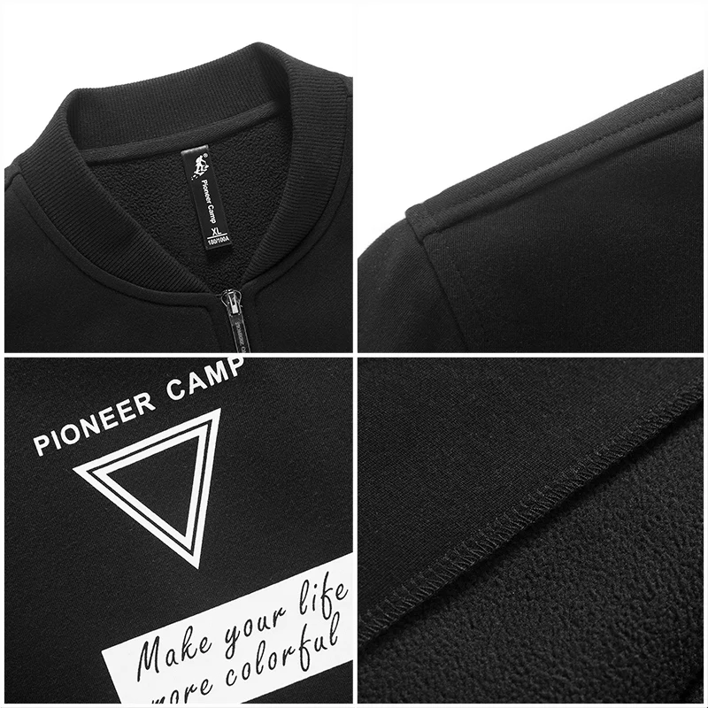 Мужская толстовка Pioneer Camp флисовая Длинная с капюшоном 622121|hoodie design your own|clothing