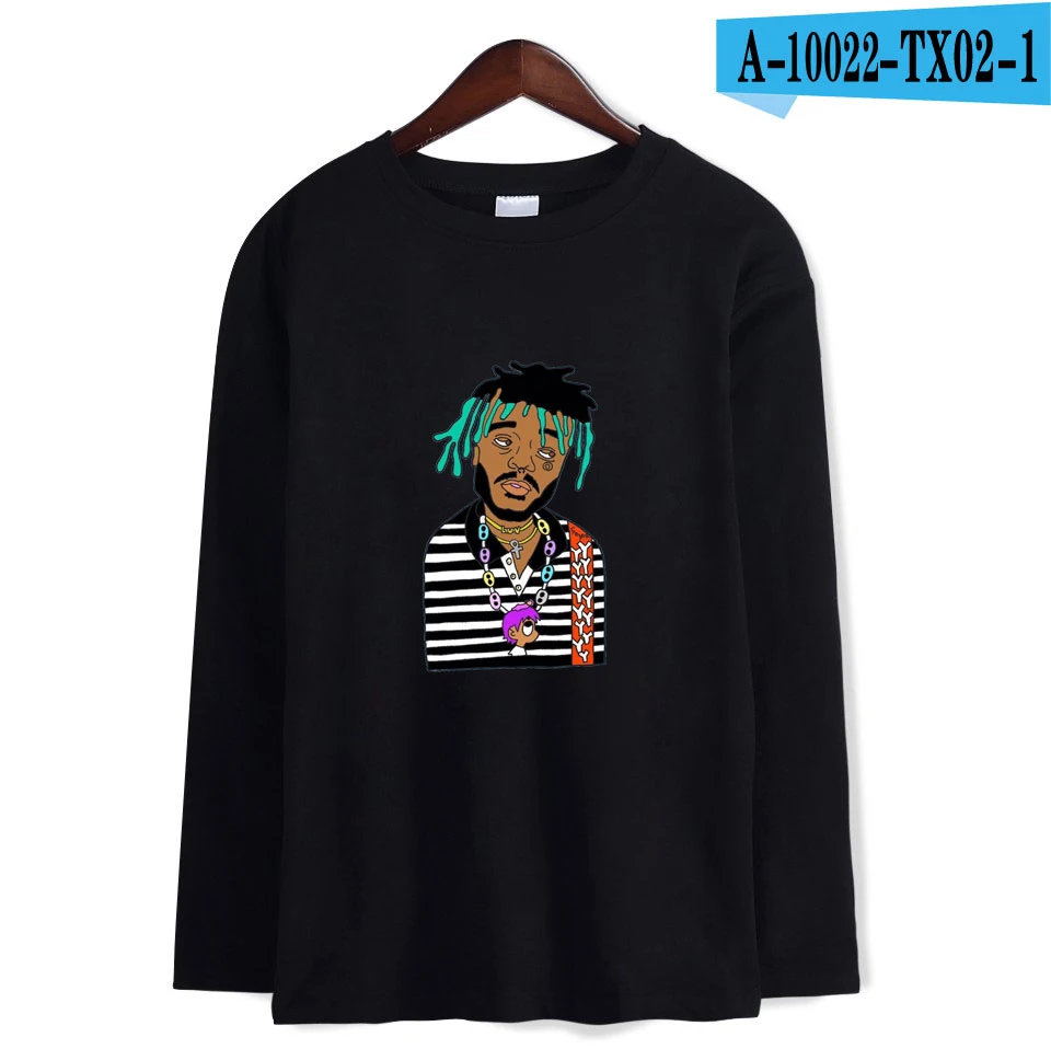 Frdun Tommee LIL UZI VERT Осенняя длинная футболка модная теплая забавная футболка с длинным рукавом и круглым вырезом Женская/мужская футболка модная одежда 4XL - Цвет: black