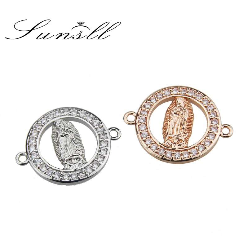 SUNSLL новый список розовое золото/серебро медь белый кубический цирконий