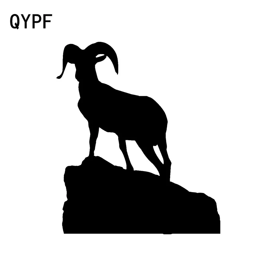 QYPF 13 5 см * 16 высокий виниловый автомобильный стикер с козой на верхушке холма