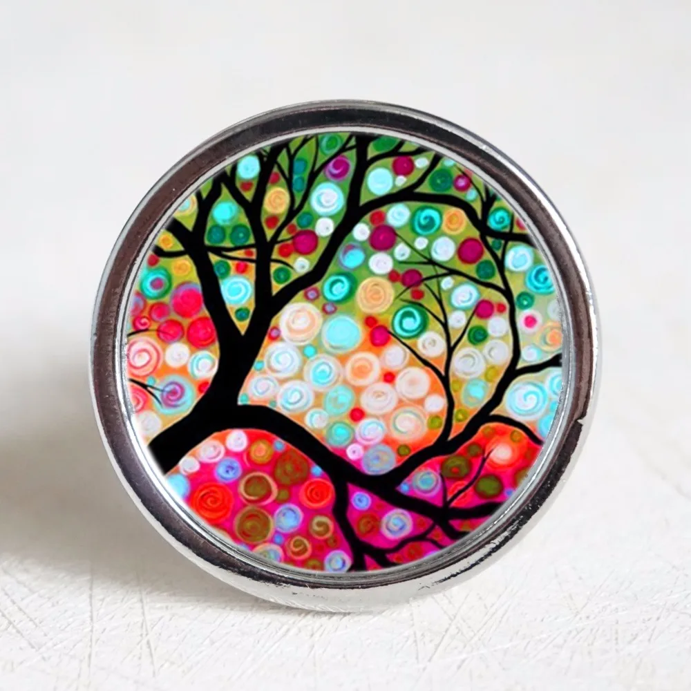 Dream Tree круглые ручки для ящиков/ручка кухонного шкафа/бронзовая медная