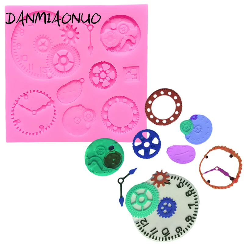 Форма для выпечки в стиле стимпанк силиконовая форма наручные часы карманные