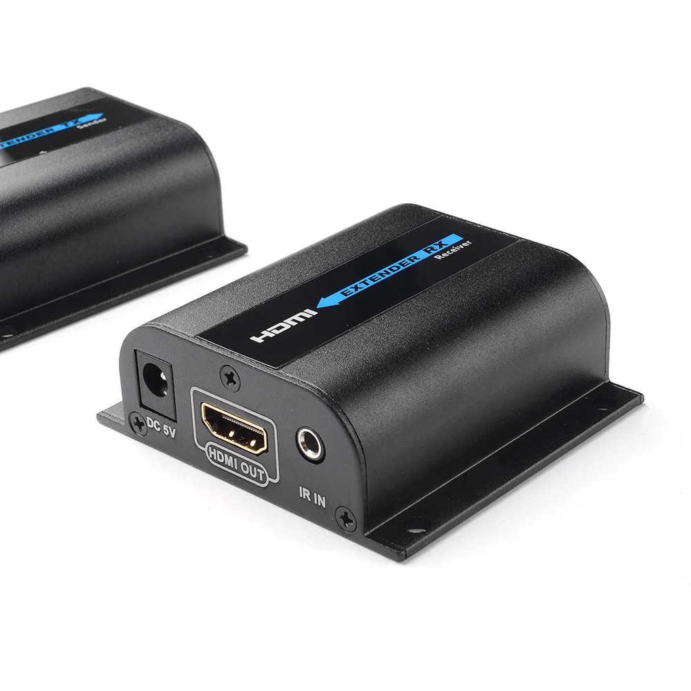 HDMI удлинитель LKV372Pro 1080P с разъемом CAT6 и ИК ретранслятором через Ethernet Cat5e/6 до 50