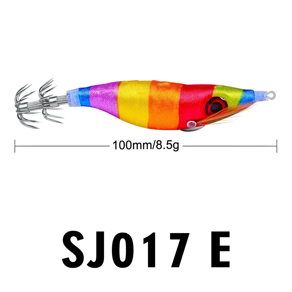 100 мм Дерево Креветки Световой Креветки кальмар игла 8,5G Осьминог крюк Squid креветки приманки