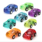 1 шт. движущаяся прозрачная Игрушечная машина, небольшая Инженерная модель автомобиля, детские игрушки, подарок, случайный цвет, литой игрушечный автомобиль