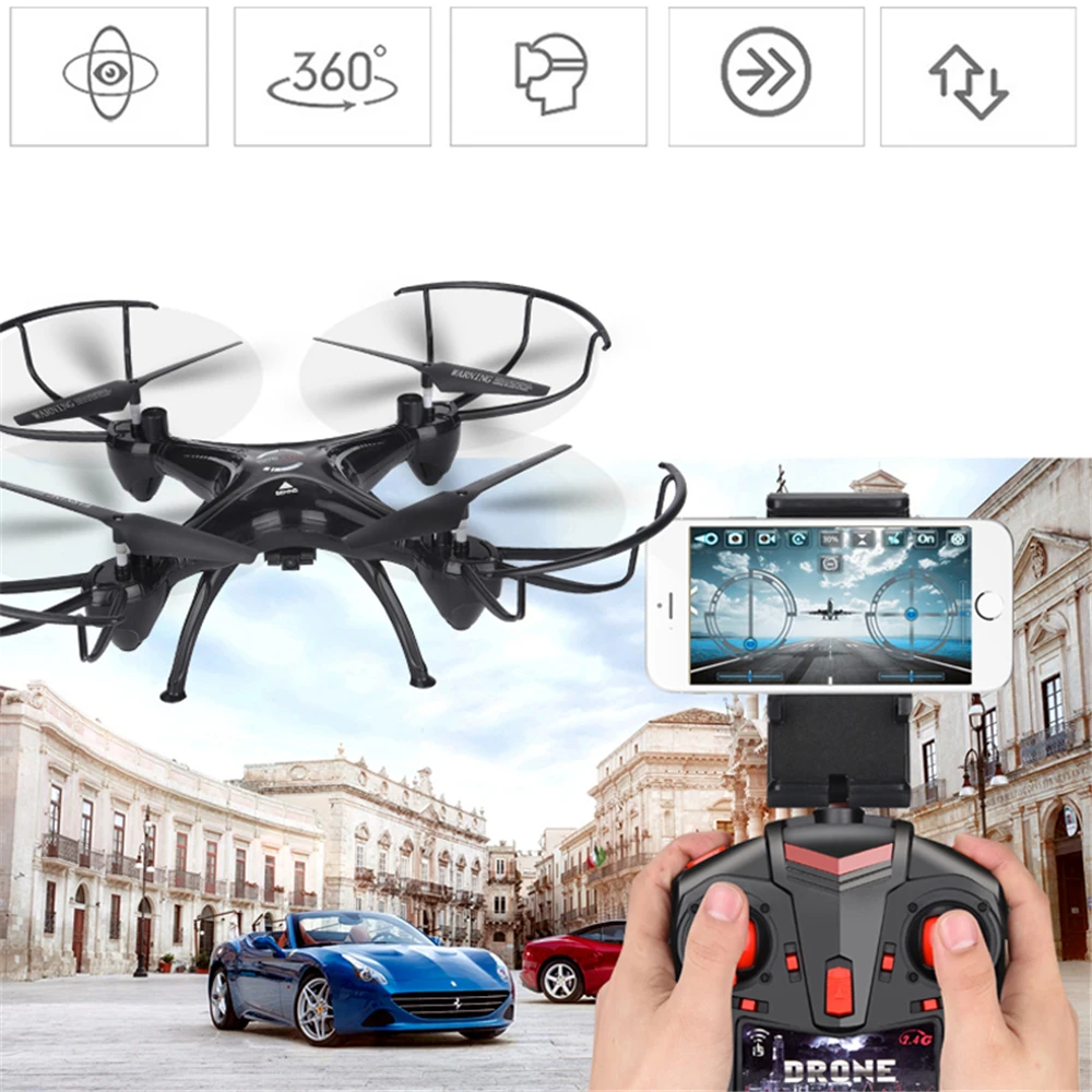 Lensoul FPV Дрон 3.0mp WiFi HD камера в реальном времени видео RC Квадрокоптер 2 4 ГГц 6 осевой