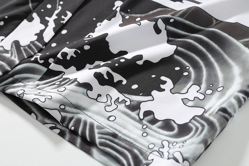 Мужской кардиган-кимоно GMANCL уличная одежда с принтом дракона в японском стиле