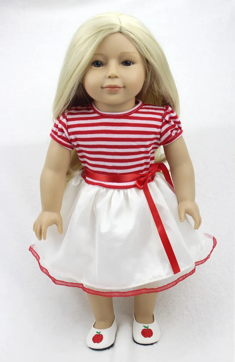 Otarddolls 45 см хлопок тела силиконовые-куклы 18 дюймов длинные волосы принцесса Reborn куклы лучшие подарки для девочки ребенка